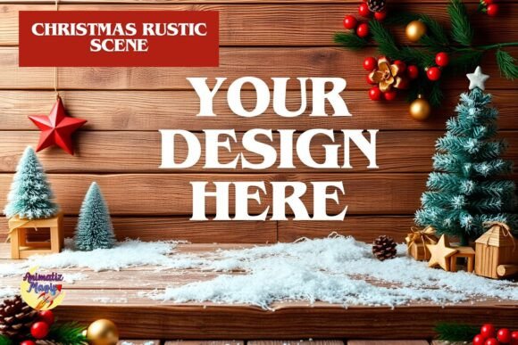 Download Rustic Christmas Display Background - Christmas display Collection