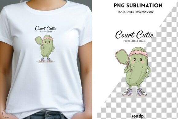 Download Court Cutie Pickleball PNG Sublimation - Cutie Collection