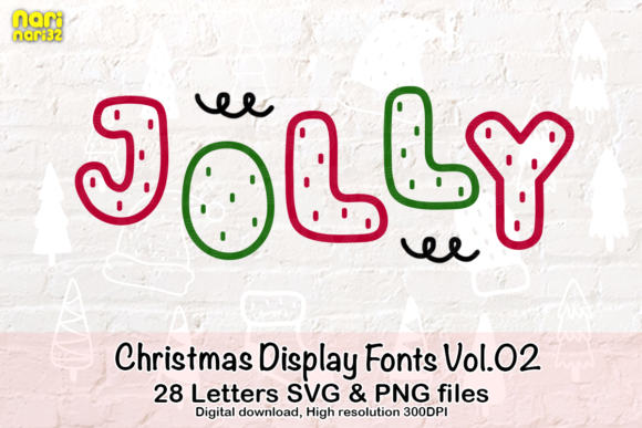 Download Christmas Display Fonts Vol.02 - Christmas display Collection