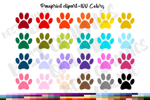 Download Pawprint Clipart Set Dog Cat Paw Prints - Premium Resources