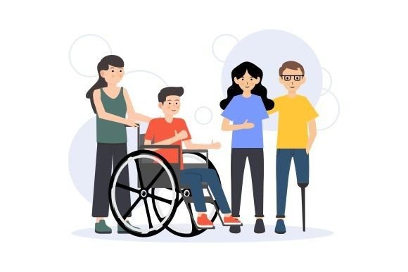 Download Flat Design of Inclusive with Disabiliti - Inclusive Collection