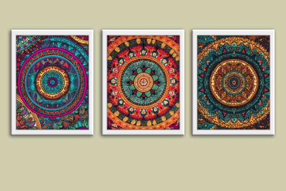 Download Boho Mandala Colorful Wall Art Prints - Prints Collection